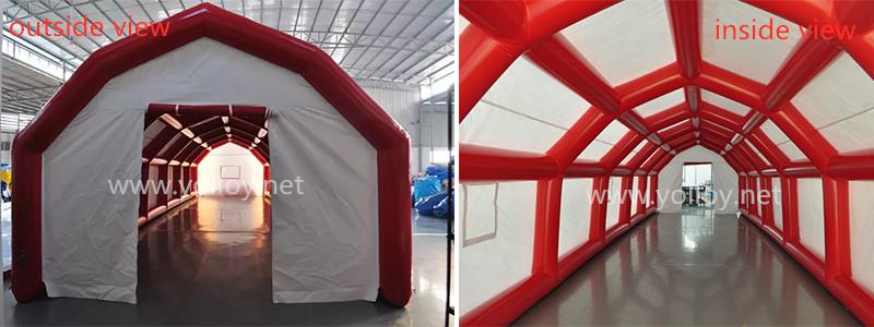 details of inflatable quarantine disinfection tent